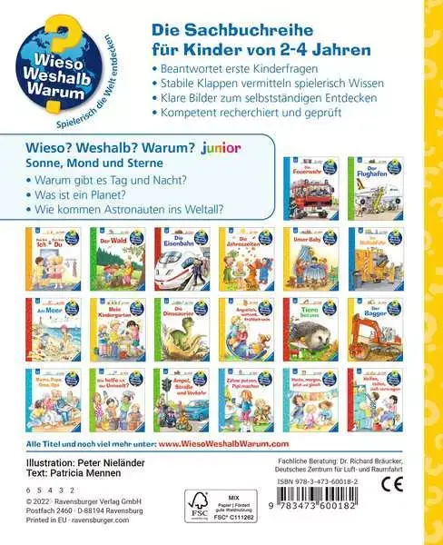 Ravensberger Matratzen Ravensburger Wieso? Weshalb? Warum? junior, Band 72: Sonne, Mond und Sterne Räumungsverkauf