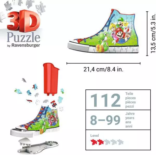Ravensberger Matratzen 3D Puzzle Sneaker - Super Mario Sonderangebote