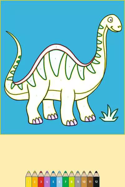 Ravensberger Matratzen Malen nach Zahlen ab 3: Dinosaurier Super Sparpreis