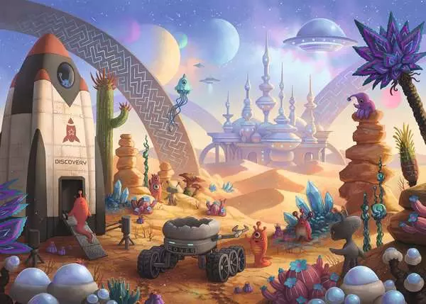 Ravensberger Matratzen Kinderpuzzle ab 9 Jahren - Die Weltraummission - 368 Teile Sonderangebot der Fabrik