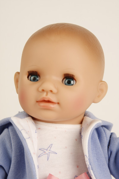 Schildkröt Manufaktur Puppe Sunny 30 cm Kleidung rose/weiss/blau Exklusive Angebote