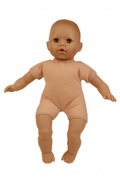 Schildkröt Manufaktur Baby Amy 45 cm mit Schnuller, Malhaar, braune Schlafaugen, Kleidung winterlich Saisonale Angebote