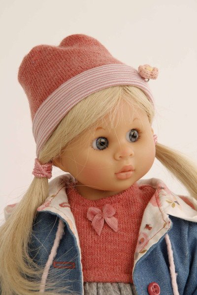 Schildkröt Manufaktur Puppe Müller-Wichtel Lotta 30 cm blonde Haare, Kleidung grau/rot/blau Bis zu 60% Rabatt