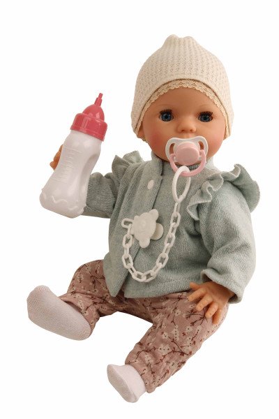 Schildkröt Manufaktur Kleidung zu Trink + Näßbaby 40 cm Lina rose/mint Weihnachtsangebot