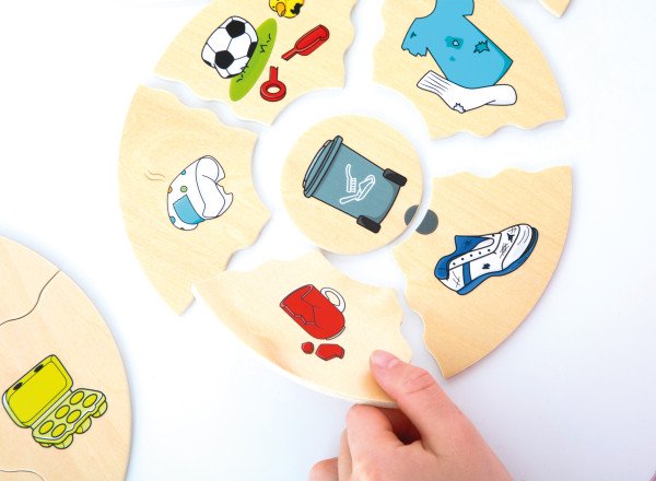 Schildkröt Manufaktur Puzzle HUMANICO "Mülltrennung" by Beleduc Vatertagsangebot