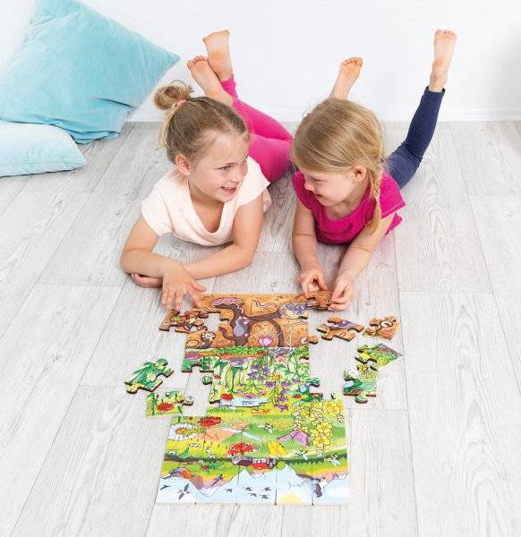 Schildkröt Manufaktur Boden-Puzzle "Entdecke die Blumenwiese" by Beleduc VIP-Rabatte