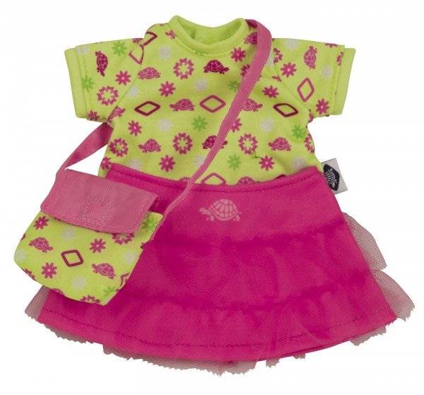 Schildkröt Manufaktur Stoffpuppe Emmeline 30 cm, gesticktes Gesicht, Kleidung pink/grün Riesige Rabatte