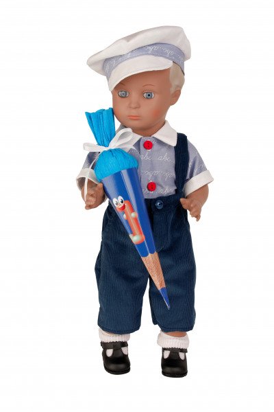 Schildkröt Manufaktur Anzug zu Stehpuppe 41 cm Schulkleidung blau/weiss Limitierter Zeitrabatt