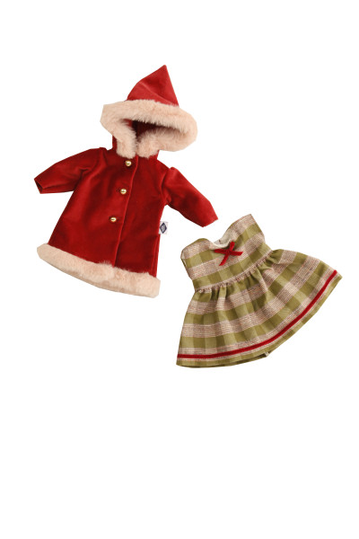 Schildkröt Manufaktur Kleidung zu Stehpuppe 34 Kleidung winterlich rot/grün Begrenztes Angebot