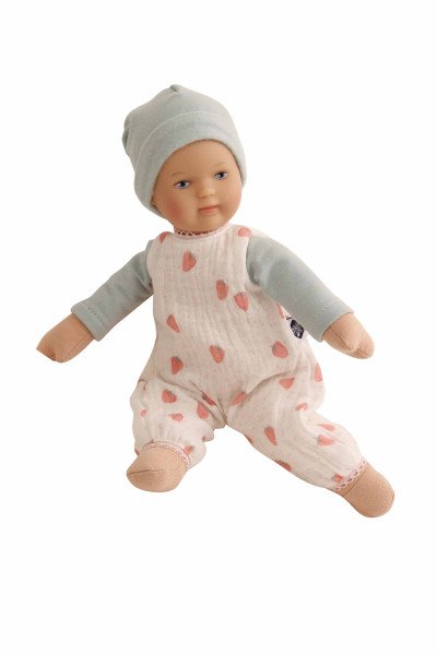 Schildkröt Manufaktur Overall mit Mütze zu Puppe Schmuserle 30 cm Erdbeerchen Black Friday
