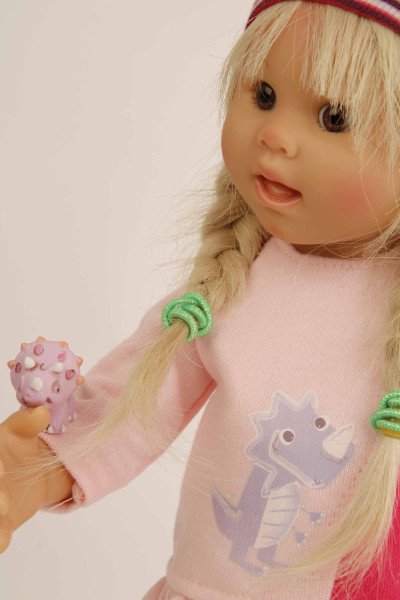 Schildkröt Manufaktur Puppe Müller-Wichtel Emma 30 cm blonde Haare, Drachen-Kleidung Riesige Ersparnisse
