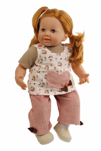 Schildkröt Manufaktur Kleidung zu Puppe 52 cm Klara/Elli/ Julchen rose/braun Schlussverkauf