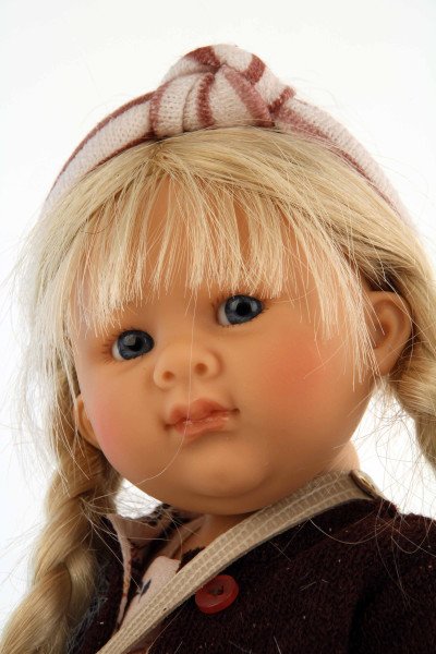 Schildkröt Manufaktur Puppe Müller-Wichtel Maja 30 cm blonde Haare, Kleidung rose/braun Letzter Tag