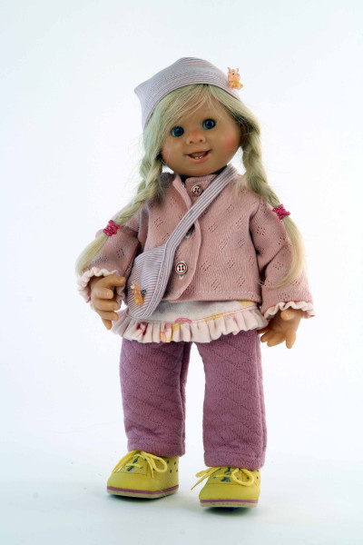 Schildkröt Manufaktur Puppe Müller-Wichtel Fiona 30 cm blonde Haare, Kleidung rose Zeitbegrenzte Promotion