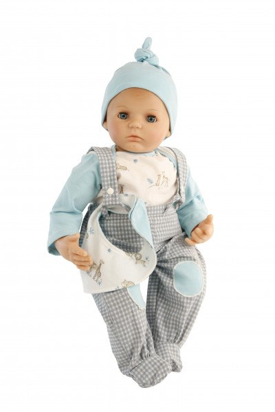 Schildkröt Manufaktur Kleidung zu Puppe 52 cm Peterle/Klara/Elli/Julchen weiss/mint/grau Sonderangebot