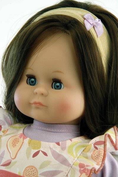 Schildkröt Manufaktur Puppe Schlummerle 37 cm braune Haare, blaue Schlafaugen, Kleidung Früchtchen Heißer Verkauf
