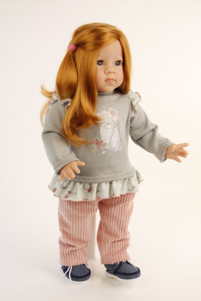 Schildkröt Manufaktur Stehpuppe Elli 52 cm rote Haare, blaue Schlafaugen, Kleidung winterlich Tägliche Deals