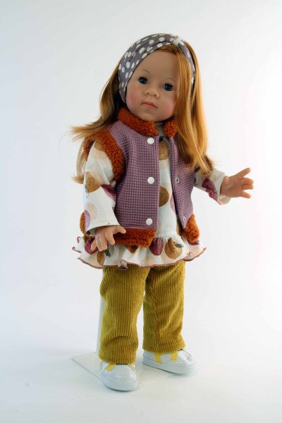 Schildkröt Manufaktur Stehpuppe Elli 52 cm rote Haare, blaue Schlafaugen, Kleidung winterlich Angebote
