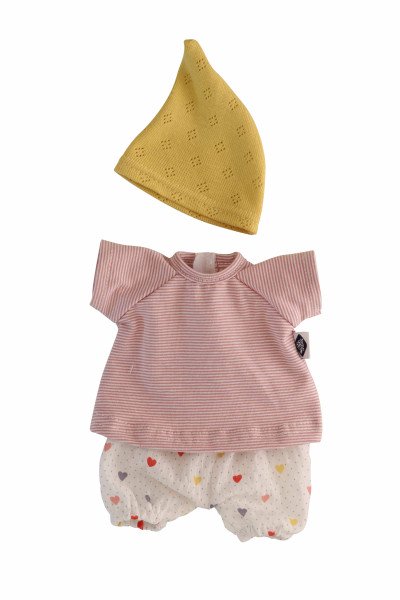 Schildkröt Manufaktur Kleidung zu Schmuserle/Löckchen 30 cm Herzchenhose, Shirt und Mütze Limitierter Zeitrabatt