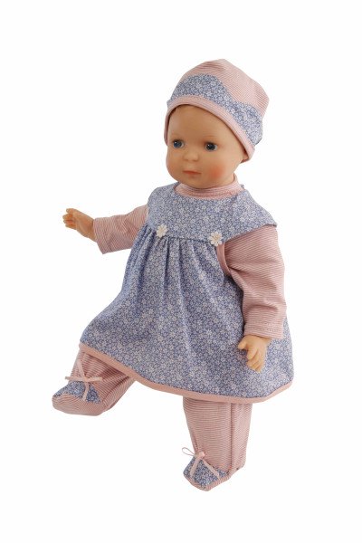 Schildkröt Manufaktur Kleidung zu Puppe 37 cm Schlenkerle rot/blau Valentinstagsangebot