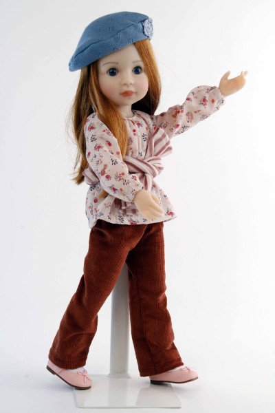 Schildkröt Manufaktur Stehpuppe Yella 46 cm rote Haare, Kleidung Hippie Top Angebot