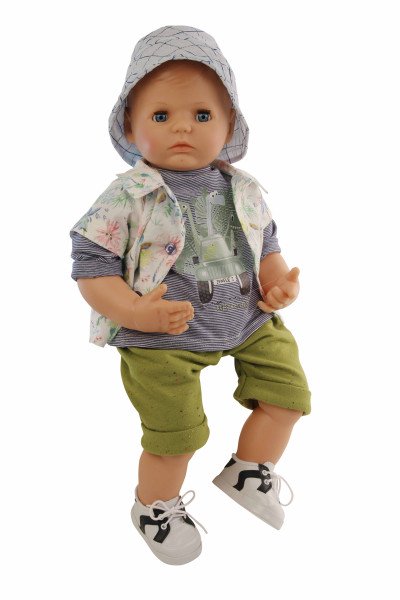 Schildkröt Manufaktur Kleidung zu Puppe 52 cm Peterle/Klara/Elli/Julchen: Dschungel-Look Zeitlich begrenztes Angebot