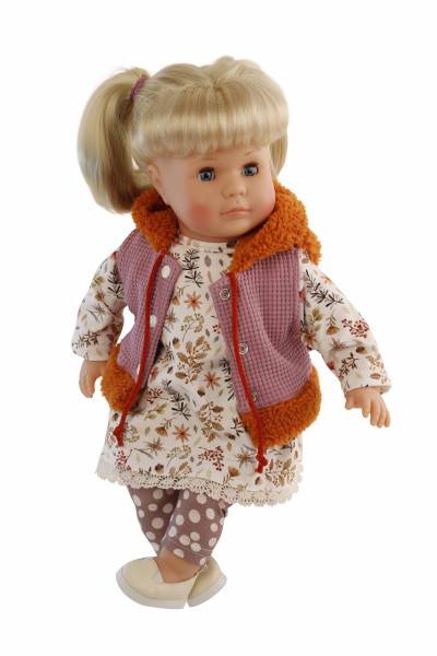 Schildkröt Manufaktur Kleidung zu Susi/Hanni/Amy 45 cm lila/weiss/braun Letzte 2 Tage