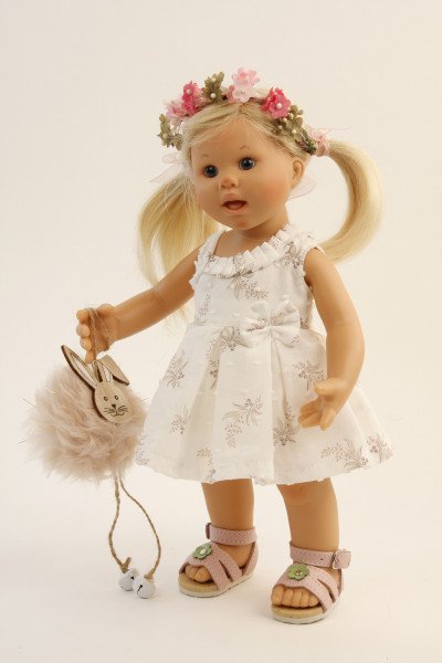 Schildkröt Manufaktur Puppe Müller-Wichtel Emma 30 cm blonde Haare, Kleidung festlich Rabatte dieses Monats