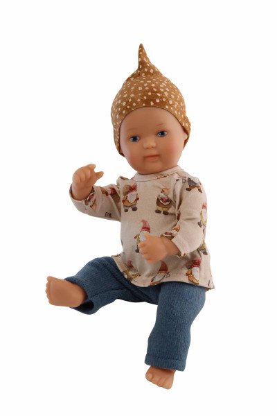Schildkröt Manufaktur Kleidung zu Puppe Mein 1. Baby 28 cm blau/braun mit Wichteln Angebote
