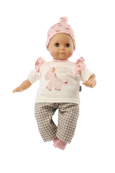 Schildkröt Manufaktur Kleidung zu Puppe Schlummerle 32 cm, Kleidung weiss/rose/grau Vatertagsangebot