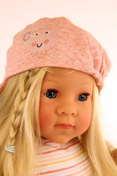 Schildkröt Manufaktur Stehpuppe Elli 52 cm blonde Haare, blaue Schlafaugen, maritime Kleidung weiss/blau/rose Neueste Stile