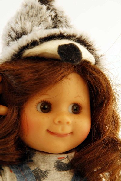 Schildkröt Manufaktur Puppe Müller-Wichtel Anni 25 cm braune Haare, Igelkleidung Sonderangebot der Fabrik