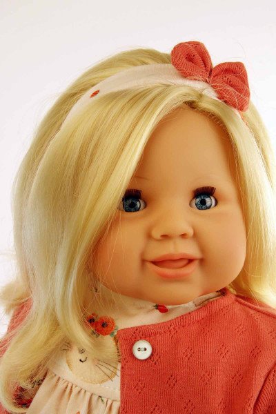 Schildkröt Manufaktur Puppe Klara 52 cm blonde Haare, blaue Schlafaugen, Kleidung Mäuschen Bis zu 55% Rabatt