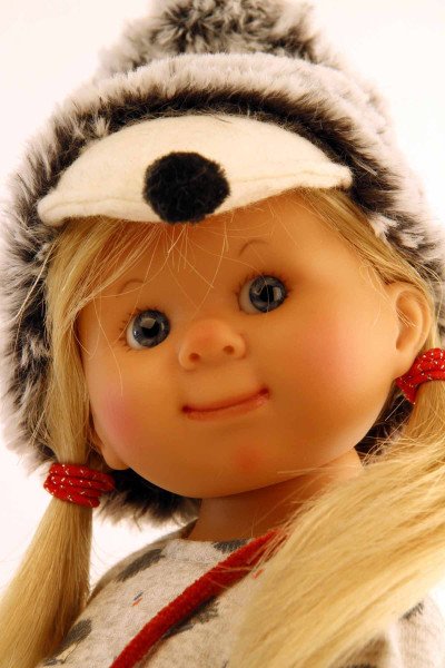 Schildkröt Manufaktur Puppe Müller-Wichtel Mona 30 cm blonde Haare, Igel-Kleidung im Angebot