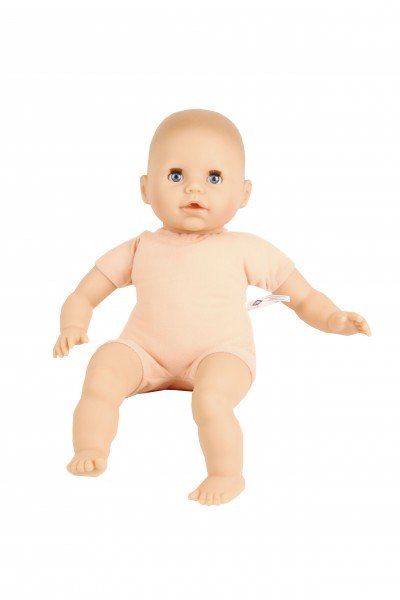 Schildkröt Manufaktur Baby Amy 45 cm mit Schnuller, Malhaar, blaue Schlafaugen, Babykleidung rose Rabatt