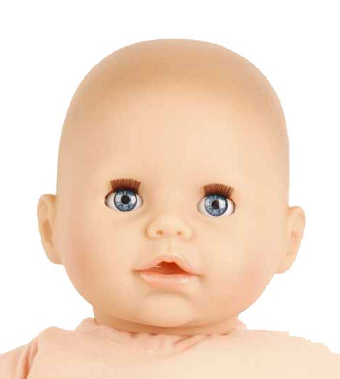 Schildkröt Manufaktur Baby Amy 45 cm mit Schnuller, Malhaar, blaue Schlafaugen, Babykleidung rose Rabatt