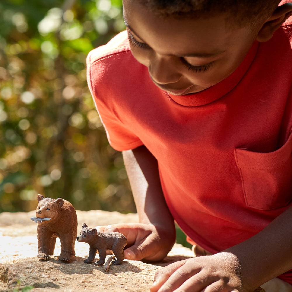 Schleich Grizzlybär-Mutter mit Jungem Blitzverkäufe