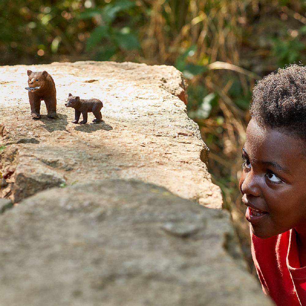 Schleich Grizzlybär-Mutter mit Jungem Blitzverkäufe