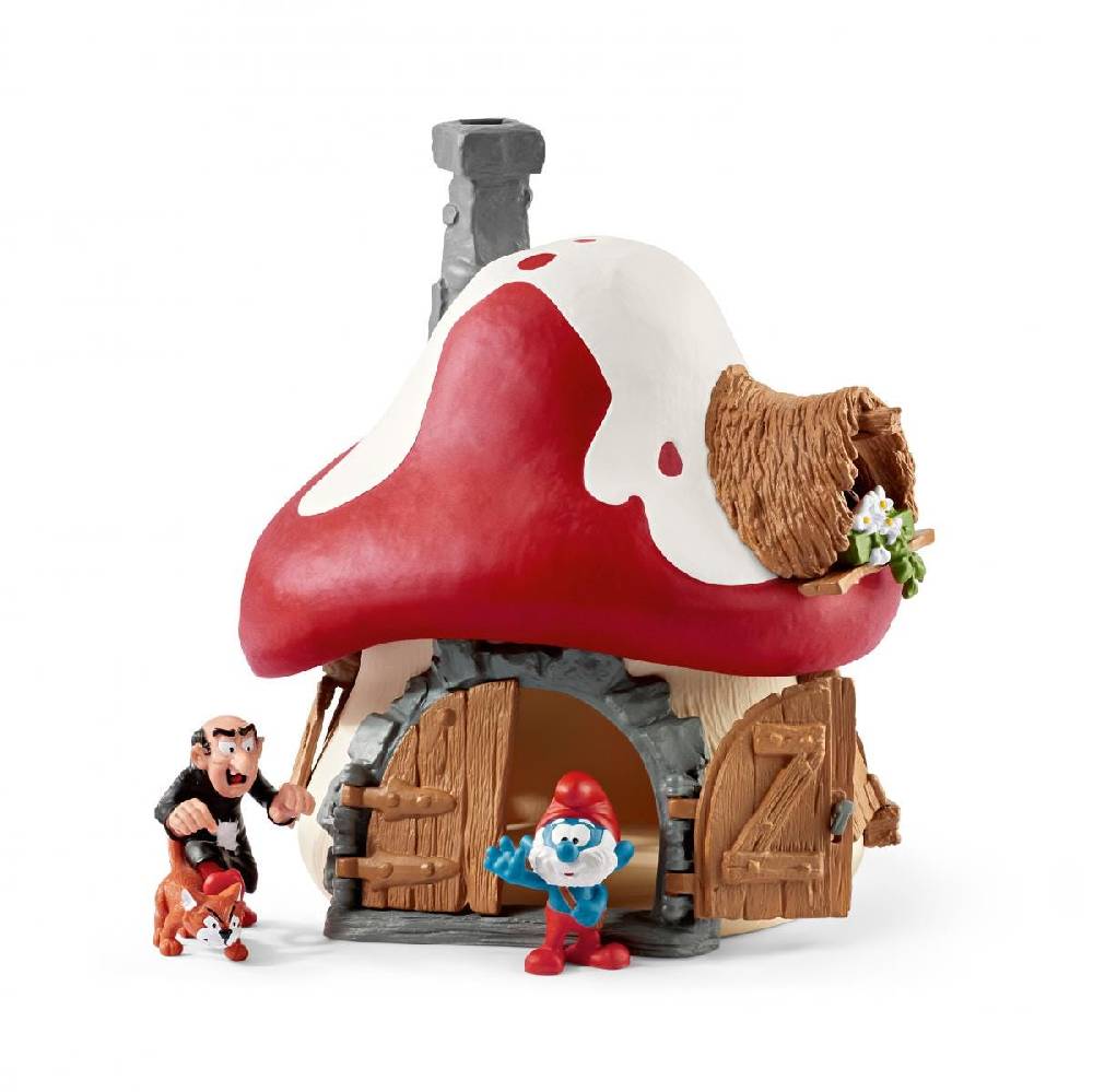 Schleich Schlumpf Haus mit 2 Figuren Flash Sale