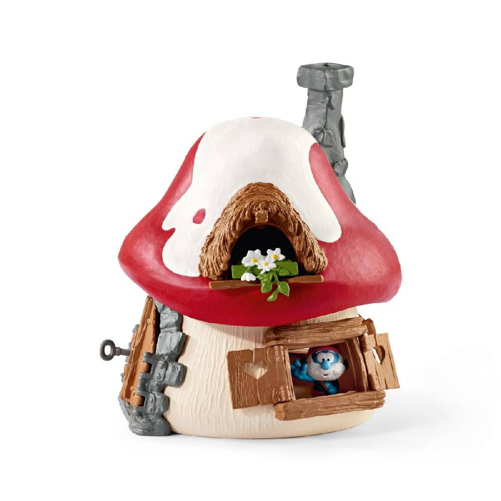 Schleich Schlumpf Haus mit 2 Figuren Flash Sale