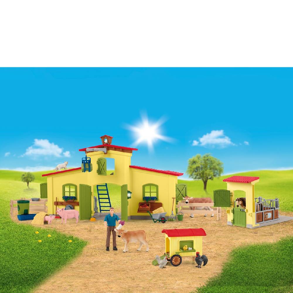 Schleich Farm mit Hühnerstall und Pferdestall Sonderangebote