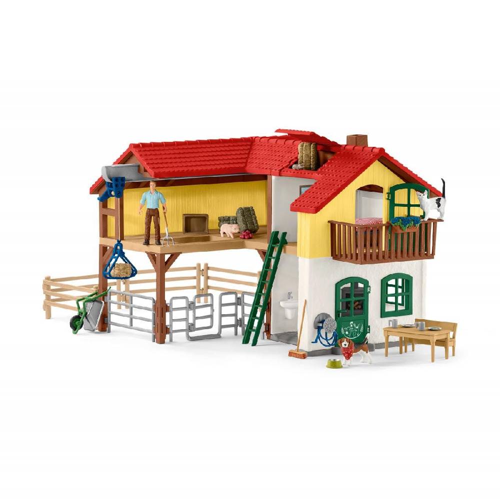 Schleich Bauernhaus mit Stall und Tieren Super Sparpreis