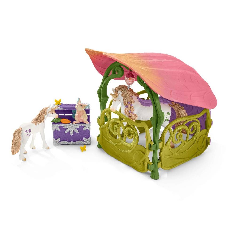Schleich Glitzerndes Blütenhaus mit Einhörnern, See und Stall Wochenangebot