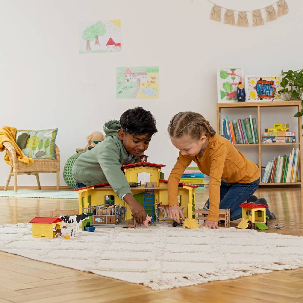 Schleich Großer Stall mit Tieren und Zubehör Begrenzte Freigabe