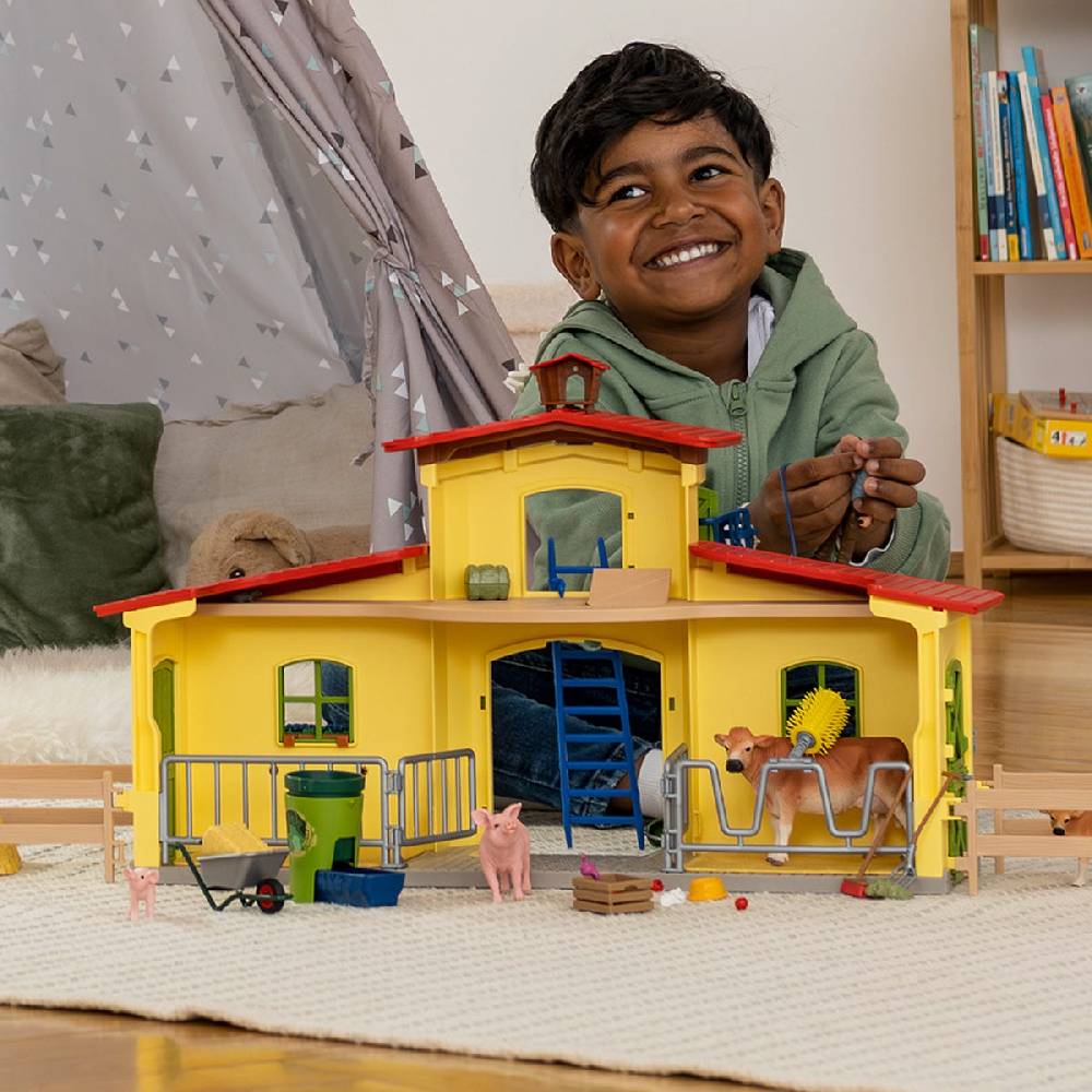 Schleich Großer Stall mit Tieren und Zubehör Begrenzte Freigabe
