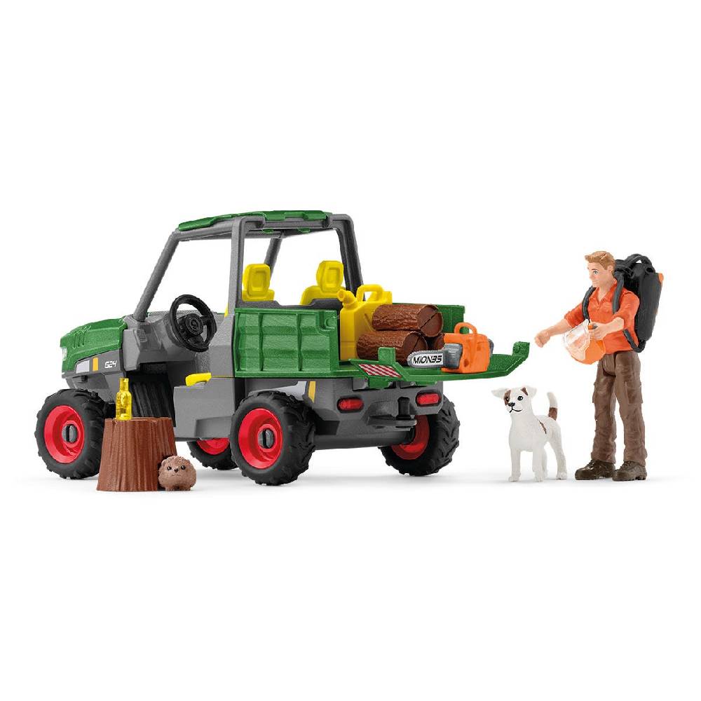 Schleich Waldbauer mit Fahrzeug zollfrei