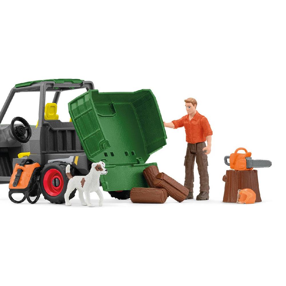 Schleich Waldbauer mit Fahrzeug zollfrei