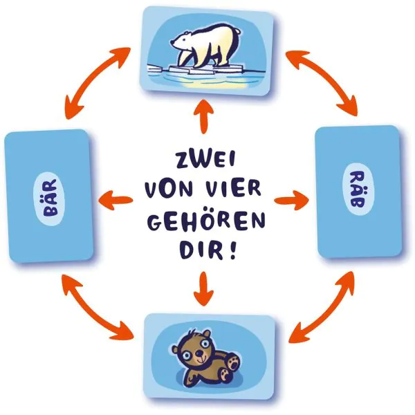 ﻿Schmidt Spiele Drei Magier®: Quabbl, Kartenspiel Saisonschlussverkauf