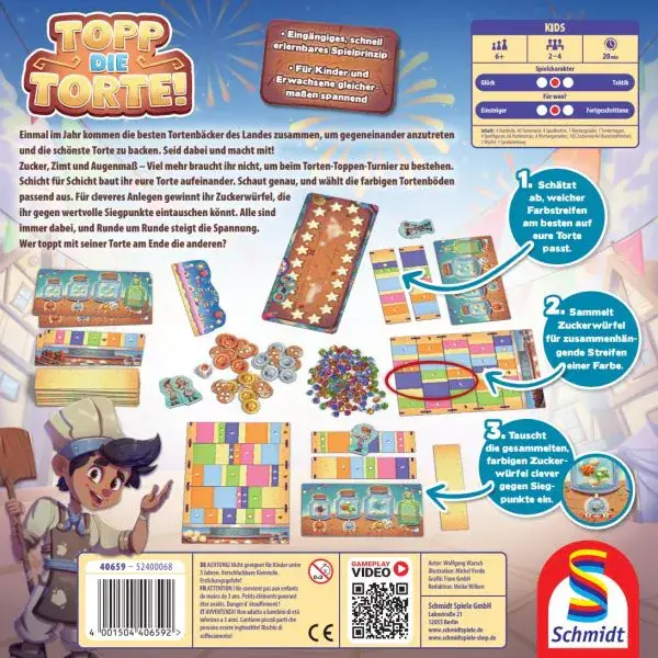 Schmidt Spiele Topp die Torte!, Kinderspiel Valentinstagsangebot