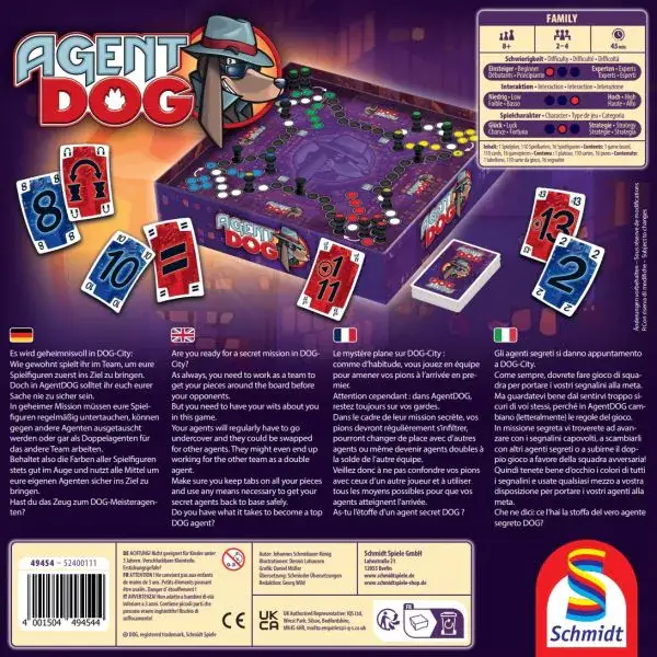 Schmidt Spiele Agent DOG®, Familienspiel Neueste Mode